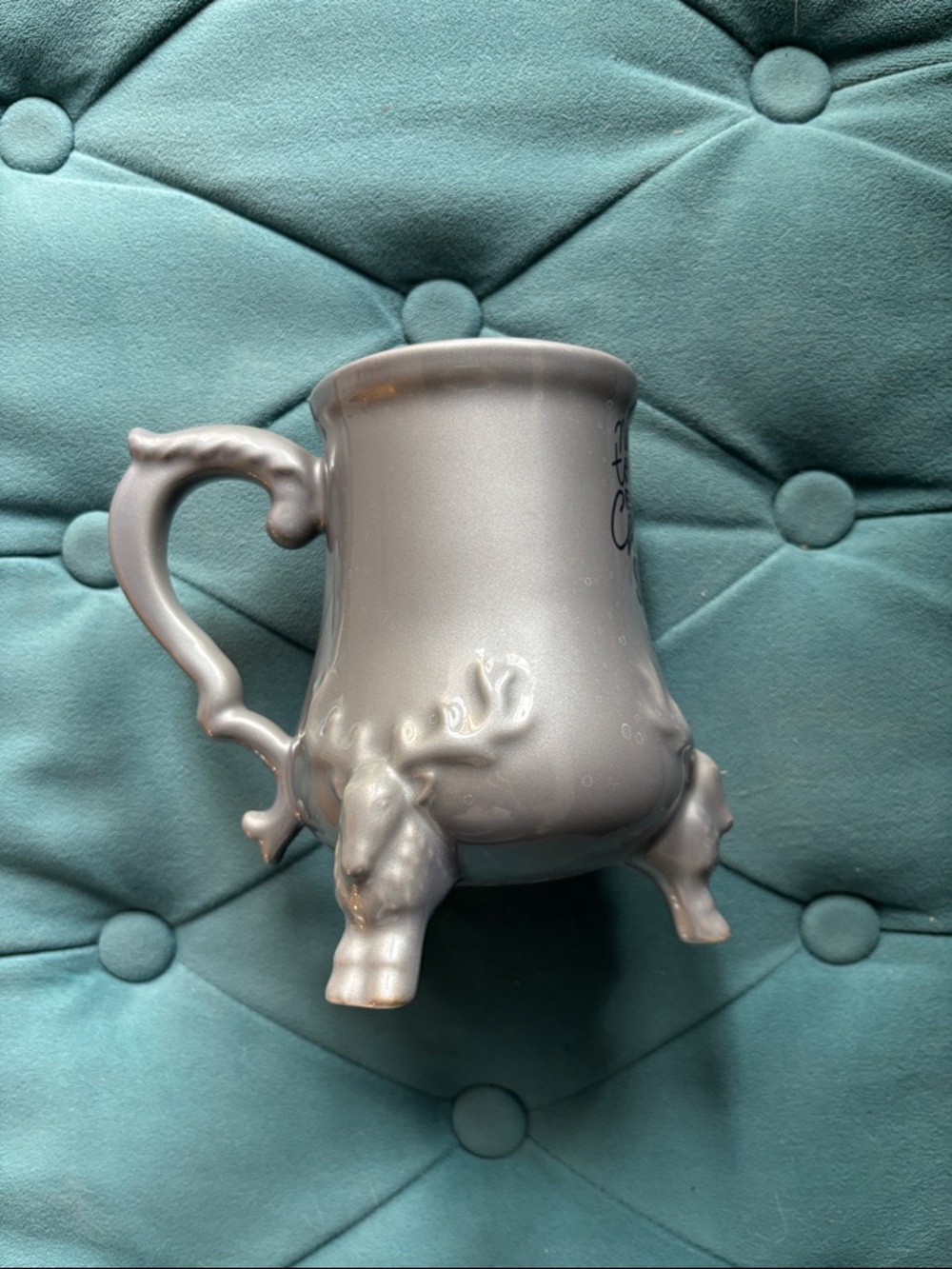 Disney The Santa Clause Metallic gray Footed Mug Judy hot chocolate mug - Picture 2 of 4